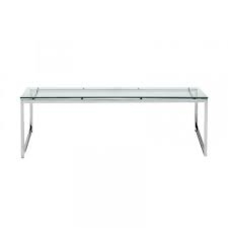 COFFEE TABLE INDACHI  - CTX GLAZED TOP TABLE GLASS 8 MM