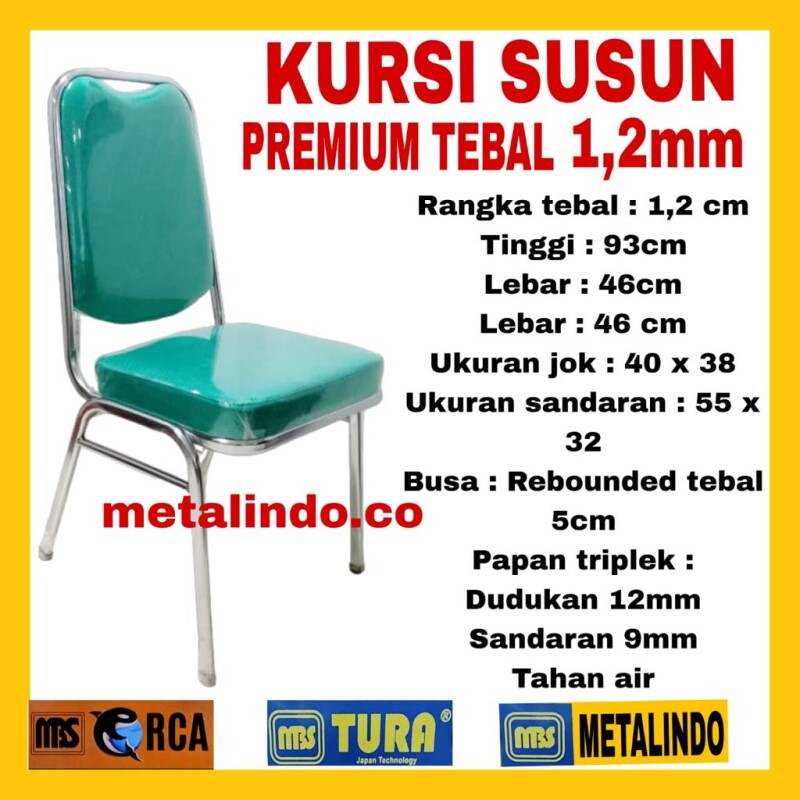 KURSI SUSUN METALINDO 1,2MM