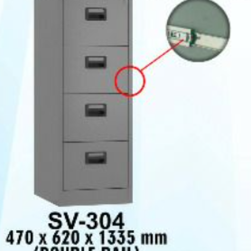 LOCKER KANTOR VIP SV-304 RAIL GANDA