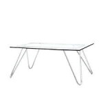 COFFEE TABLE INDACHI  - STX GLAZED TOP TABLE GLASS 8 MM