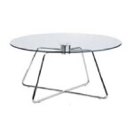 COFFEE TABLE INDACHI  - XO GLAZED TOP TABLE GLASS 8 MM